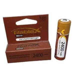 Акумулятор Rablex Li-Ion 18650 2400mAh (без захисту) коричневий